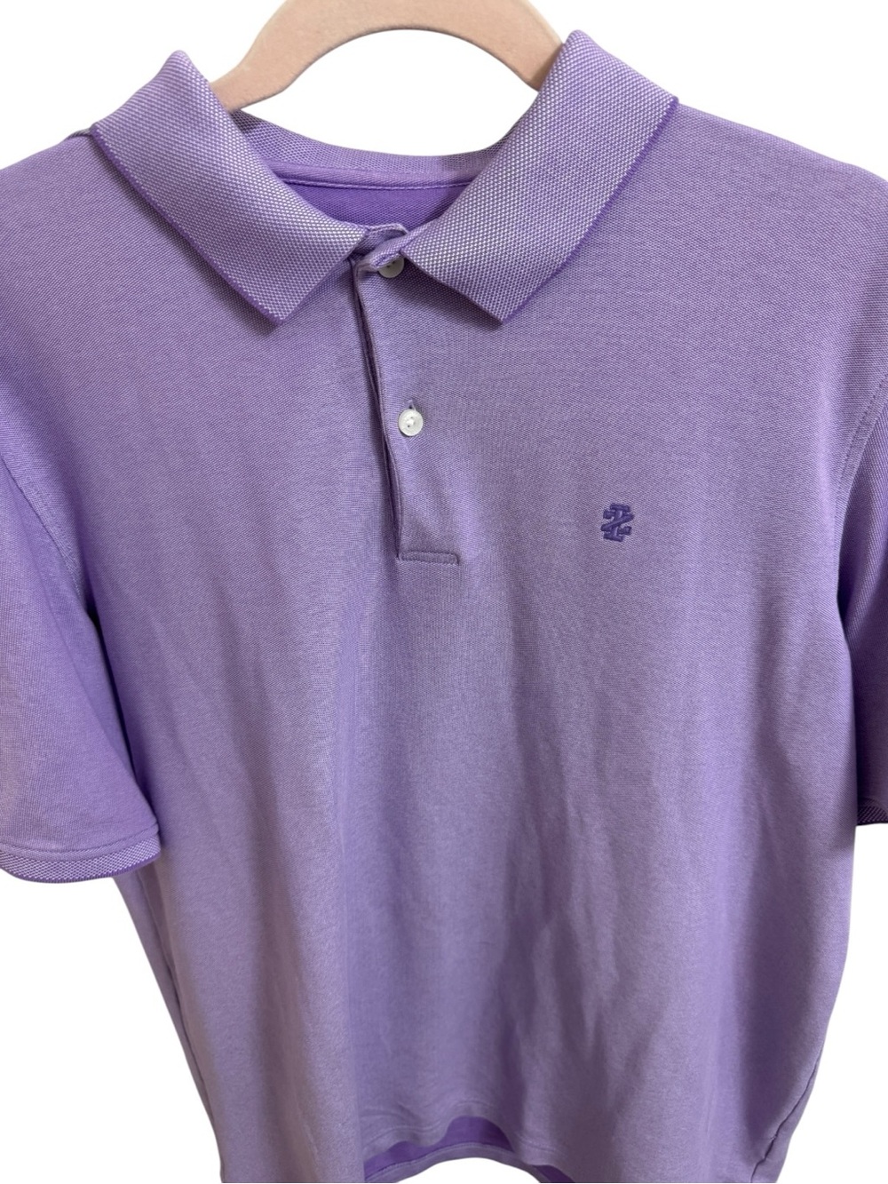 IZOD Men’s LT Lavender Short Sleeve Shirt Size Large Tall - Picture 2 of 9